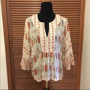 NWT Lucky Brand Aztec Top